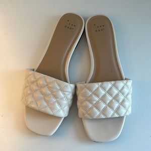 Cream target sandals